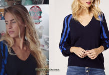 DEMAIN NOUS APPARTIENT : le pull bleu col V de Victoire dans l’épisode 624