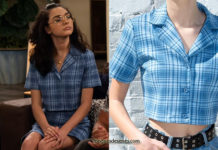 THE EXPANDING UNIVERSE OF ASHLEY GARCIA : Ashley’s blue plaid outfit in S1E04