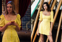 THE EXPANDING UNIVERSE OF ASHLEY GARCIA : Brooke’s gingham dress in yellow and white