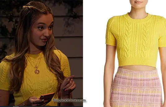 THE EXPANDING UNIVERSE OF ASHLEY GARCIA : Brooke’s yellow top in S1E02