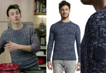 LOÏC, FOU DE CUISINE : Février 2020 le pull tricoté bleu de Loïc