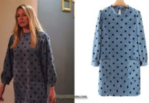 UN SI GRAND SOLEIL : la robe en velours à pois de Johana dans l’épisode 395