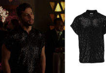 DYNASTY : Sam’s black sequinned shirt in S3E14