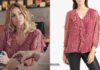 DEMAIN NOUS APPARTIENT : la blouse bordeaux de Chloé dans l’épisode 677
