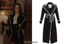 DYNASTY : Fallon’s navy coat in S3E18