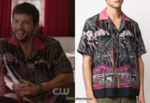 DYNASTY : Sam’s surf-print shirt in S3E18