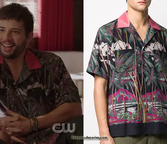 DYNASTY : Sam’s surf-print shirt in S3E18