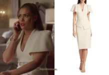 DYNASTY : Cristal’s vanilla dress in S3E19