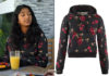 NEVER HAVE I EVER : Devi’s floral hoodie in S1E10