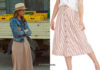 WHITE LINES : Zoe’s stripe skirt in S1E01