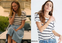 WHITE LINES : Zoe’s stripe t-shirt in S1E02