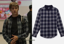 13 REASONS WHY : Alex’s checked shirt with corduroy collar in S4E03
