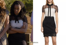 13 REASONS WHY : Ani’s black & white mini dress