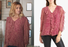 DEMAIN NOUS APPARTIENT : le chemisier bordeaux de Chloé dans l’épisode 689