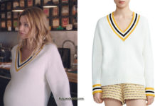 DEMAIN NOUS APPARTIENT : le pull blanc col V de Chloé dans l’épisode 690