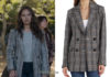 13 REASONS WHY : Jessica’s plaid blazer in S4E02