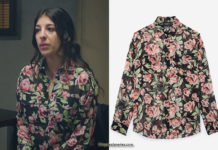 DEMAIN NOUS APPARTIENT : la chemise imprimé roses de Soraya dans l’épisode 695