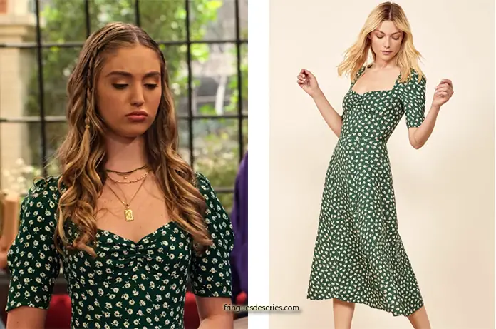 The Expanding Universe of Ashley Garcia : Brooke’s green floral dress in S2E01