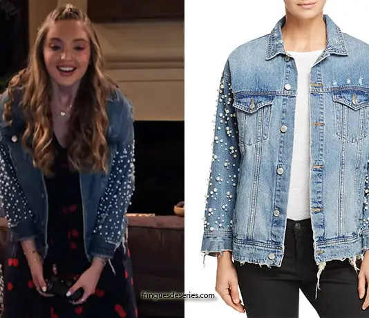THE EXPANDING UNIVERSE OF ASHLEY GARCIA : Brooke’s pearl denim jacket in S2E03