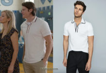 13 REASONS WHY : Peter Standall’s white polo shirt (similar) in S4E10