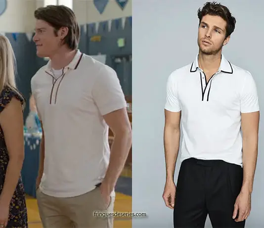 13 REASONS WHY : Peter Standall’s white polo shirt (similar) in S4E10