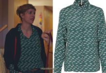 DEMAIN NOUS APPARTIENT : la chemise verte et blanche de Sandrine dans l’épisode 697