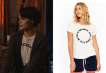 TRINKETS : Elodie’s « WOMEN WILL SAVE THE WORLD » print tee in S2E01
