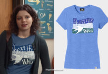 TRINKETS : Jillian’s ‘she flies with her own wings’ print tee in S2E05