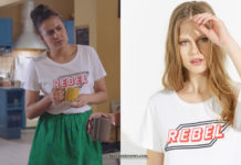 DEMAIN NOUS APPARTIENT : le t-shirt « Rebel » de Noor dans l’épisode 742