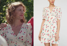 DEMAIN NOUS APPARTIENT : la robe cerises de Sandrine pour le mariage de Marianne