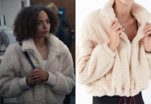 TRINKETS : Tabitha’s Willow Fuzzy Drawstring jacket in S2E01