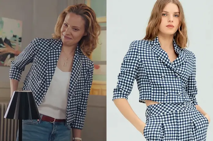 DEMAIN NOUS APPARTIENT : la veste vichy d’Alma dans l’épisode 759