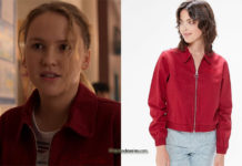 AWAY : Lex’red zip-front jacket in S1E04