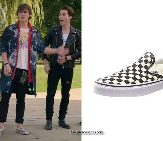 JULIE AND THE PHANTOMS : Luke’s checkerboard print skate shoes in S1E04