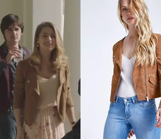 GRAND HÔTEL : le blouson en cuir de Margaux Vasseur dans le premier épisode