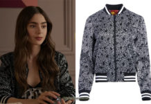 EMILY IN PARIS : Emily’s keith Haring print jacket in S1E02
