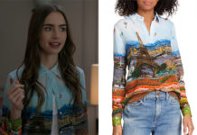 EMILY IN PARIS : Emily’s Paris print shirt in S1E1