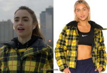 EMILY IN PARIS : Emily’s yellow plaid jacket in S1E01