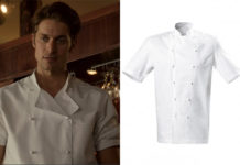 EMILY IN PARIS : Gabriel’s white Grand Chef Jacket in S1E02