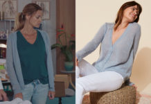 DEMAIN NOUS APPARTIENT : le gilet bleu ciel de Chloé dans l’épisode 799