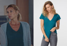 DEMAIN NOUS APPARTIENT : le t-shirt émeraude de Chloé dans l’épisode 799