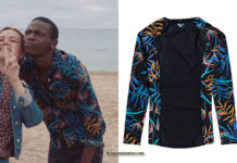 DEMAIN NOUS APPARTIENT/ICI TOUT COMMENCE : la chemise à imprimé feuilles d’Enzo