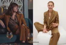 DEMAIN NOUS APPARTIENT : le tailleur pantalon caramel de Flore dans l’épisode 793