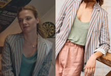 IL EST ELLE : le blazer à rayures de Sabine