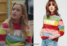 DEMAIN NOUS APPARTIENT : le pull rayé de Solenne dans l’épisode 800