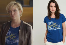 CÉSAR WAGNER : le t-shirt « The wonder palm beach » de Léa dans l’épisode 2