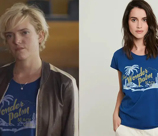 CÉSAR WAGNER : le t-shirt « The wonder palm beach » de Léa dans l’épisode 2