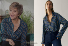 DEMAIN NOUS APPARTIENT : le chemisier imprimé chaînes d’Anne-Marie dans l’épisode 825