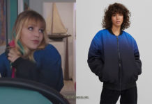DEMAIN NOUS APPARTIENT : le bomber en dégradé de bleus de Judith dans l’épisode 812