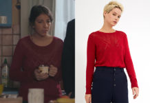 DEMAIN NOUS APPARTIENT : le pull rouge de Soraya dans l’épisode 825